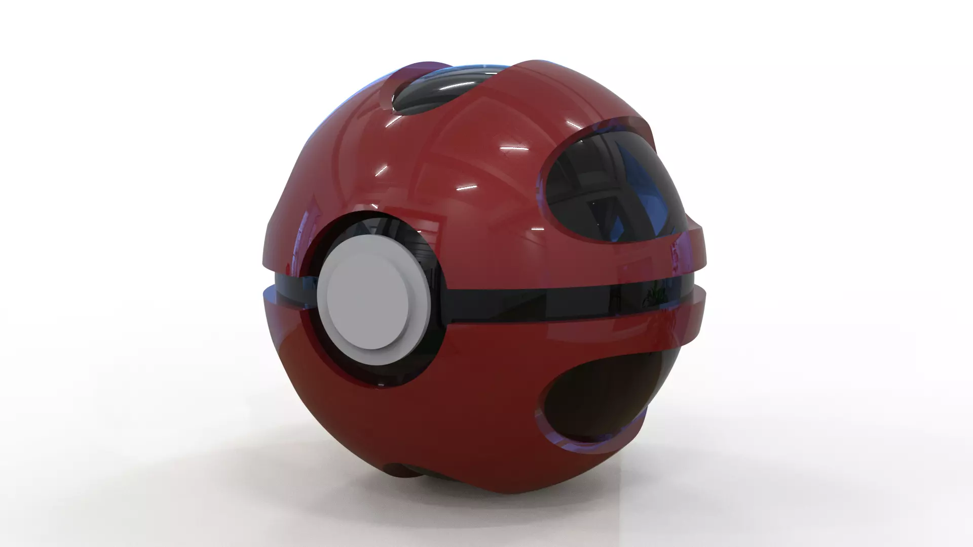 Modified Pokeball 3D model_0