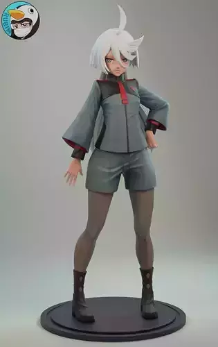 Miorine Rembran Mobile Suit Gundam The Witch from Mercury 3D print model