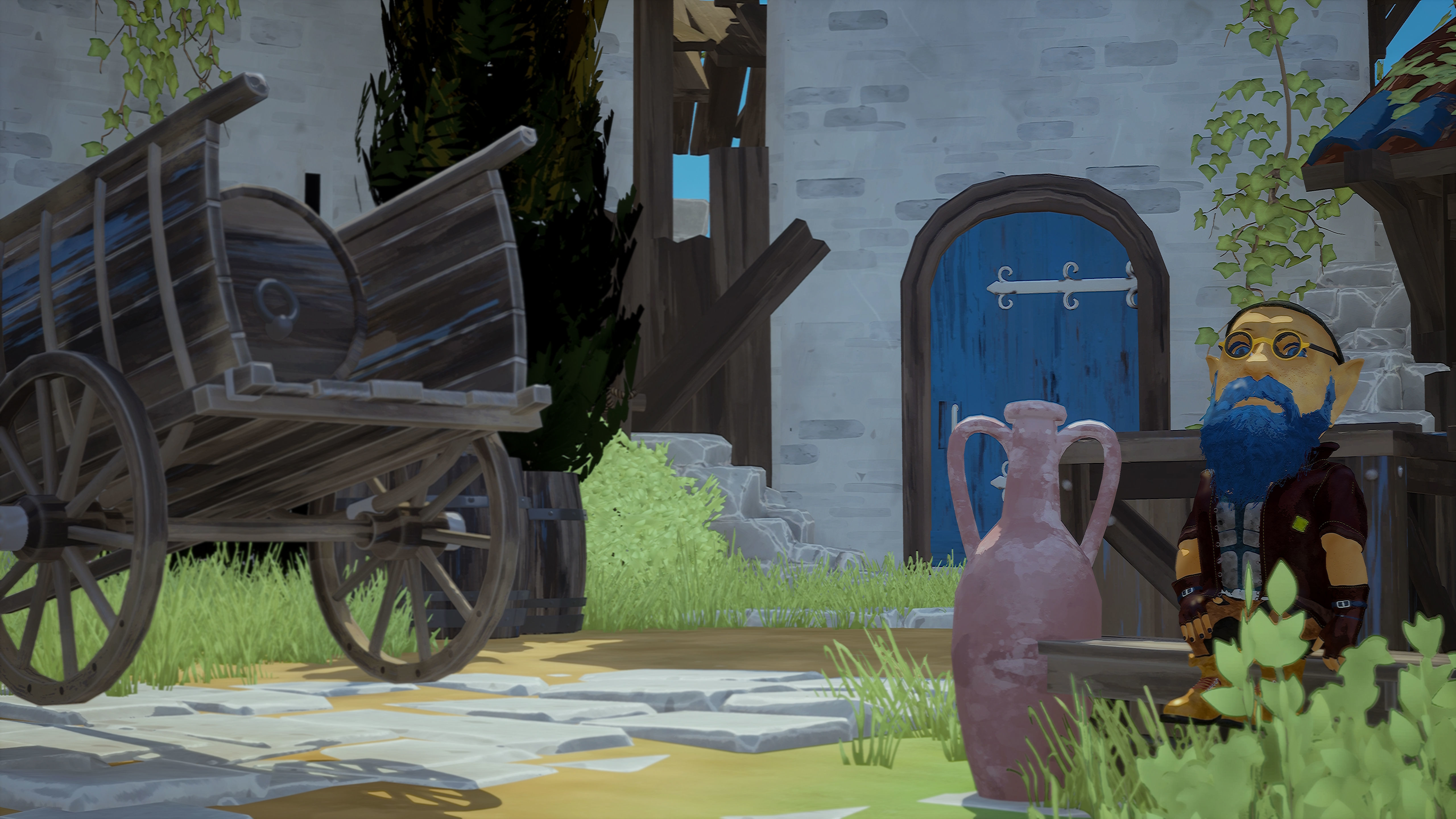 Stylized Dwarf Low-poly 3D model_7