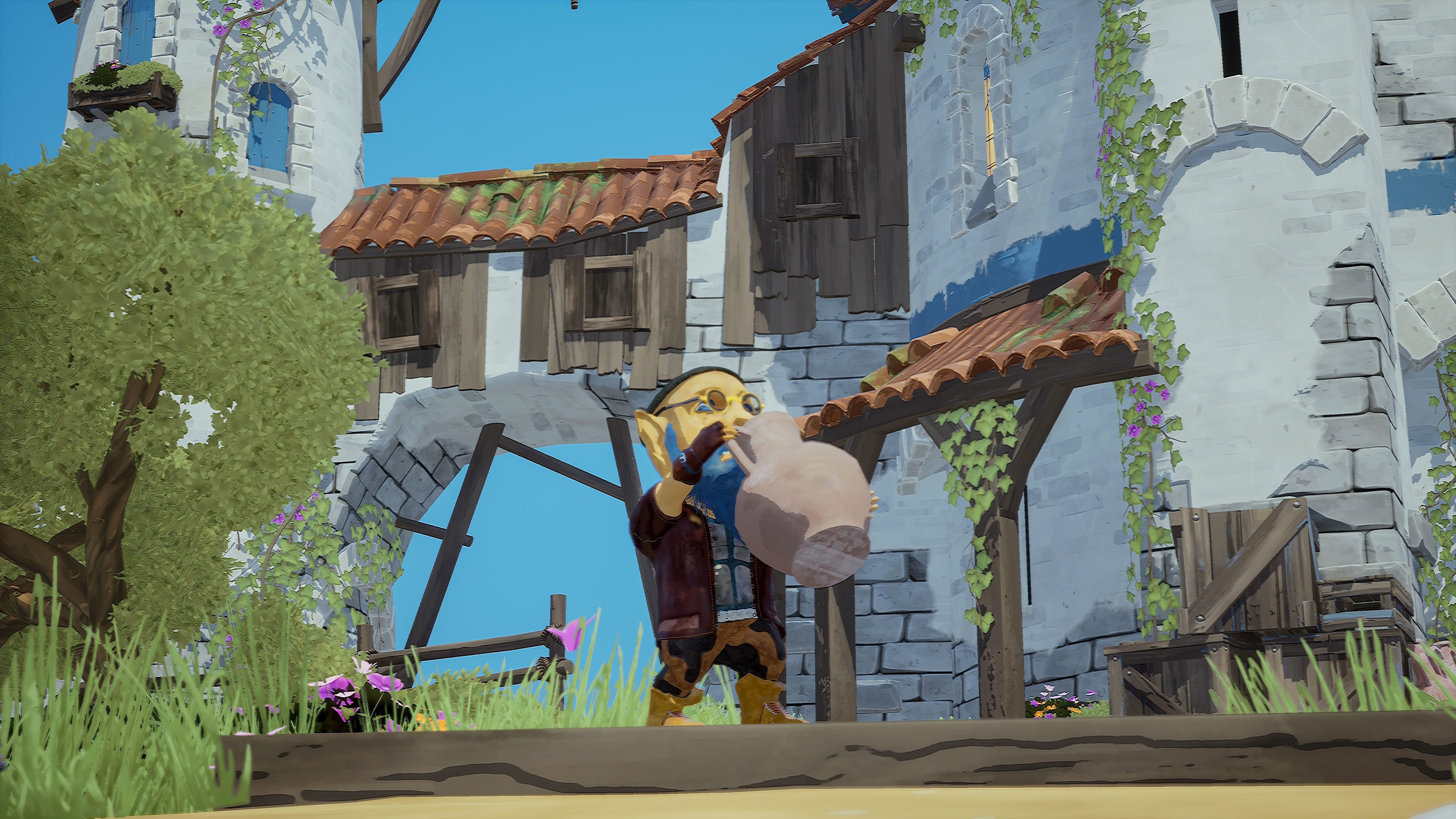 Stylized Dwarf Low-poly 3D model_10