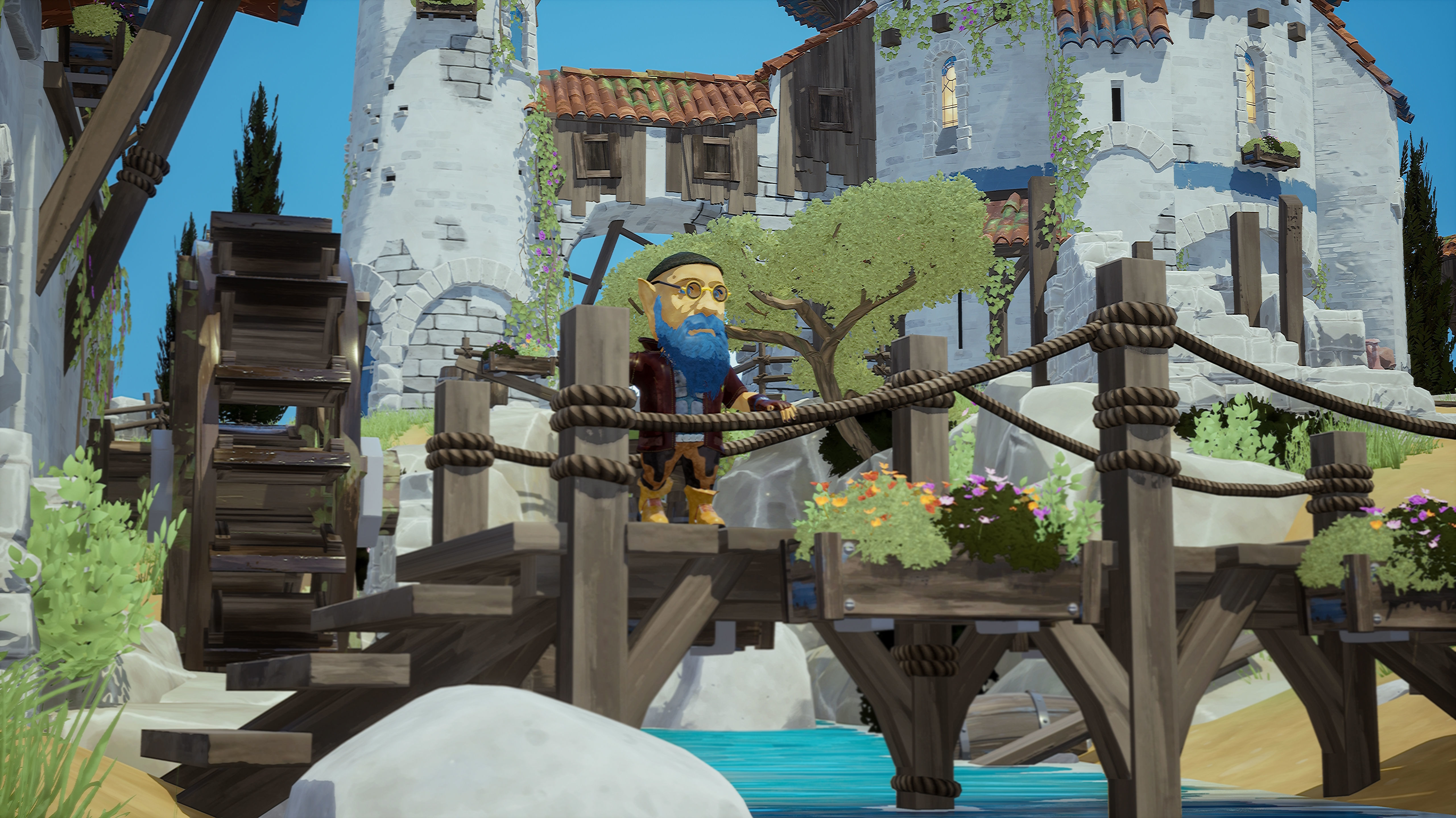 Stylized Dwarf Low-poly 3D model_8