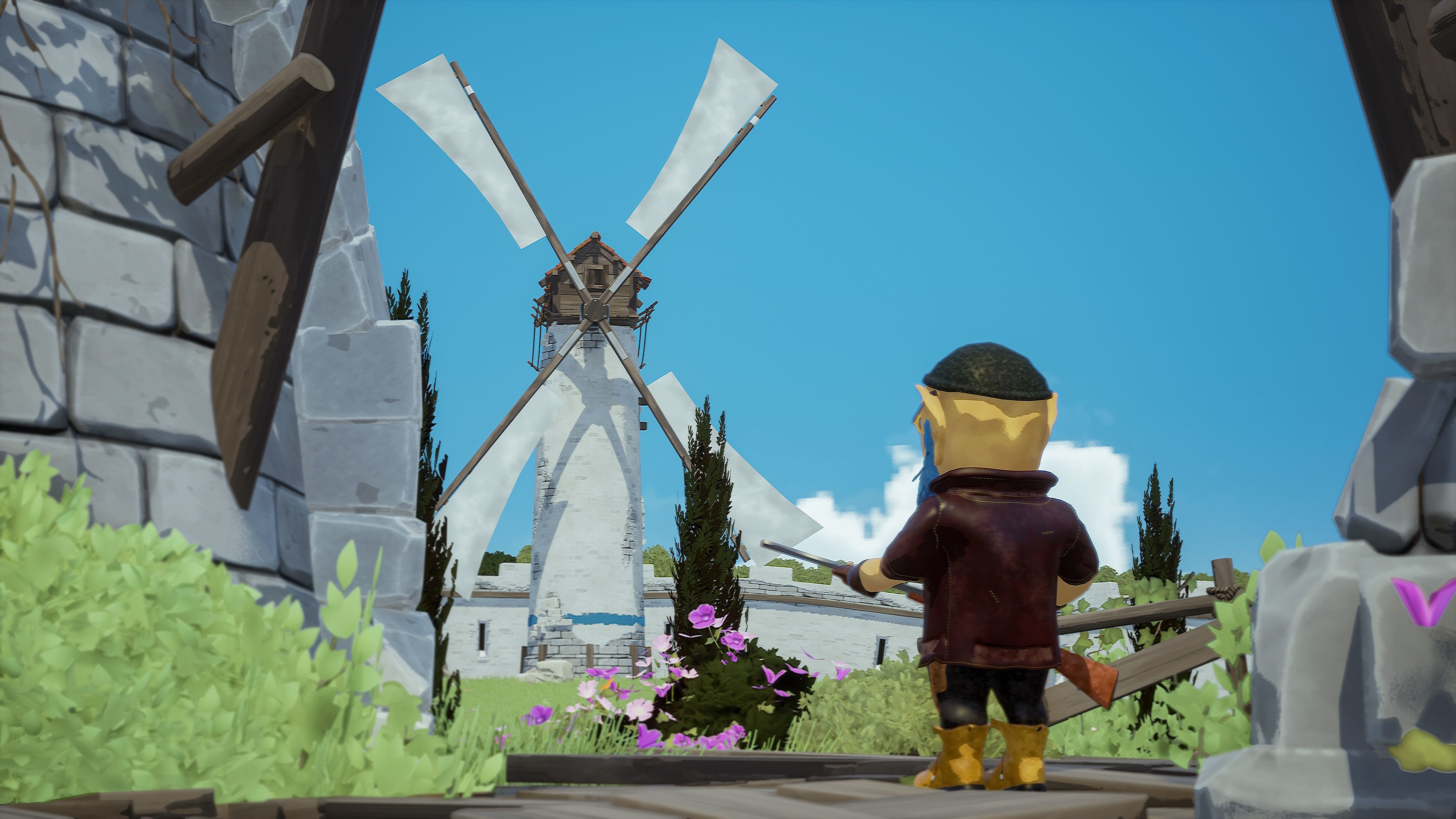 Stylized Dwarf Low-poly 3D model_6