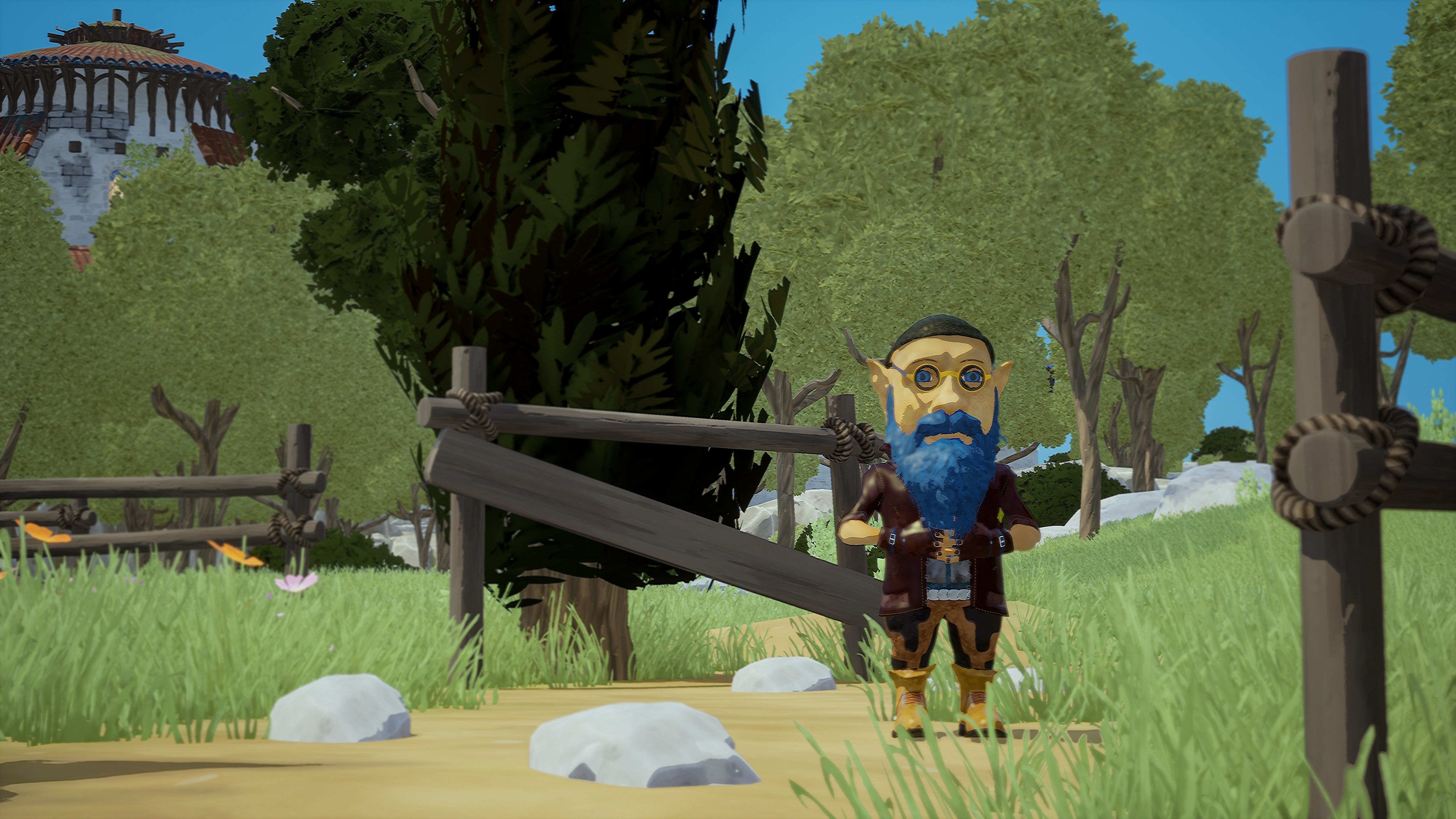 Stylized Dwarf Low-poly 3D model_5