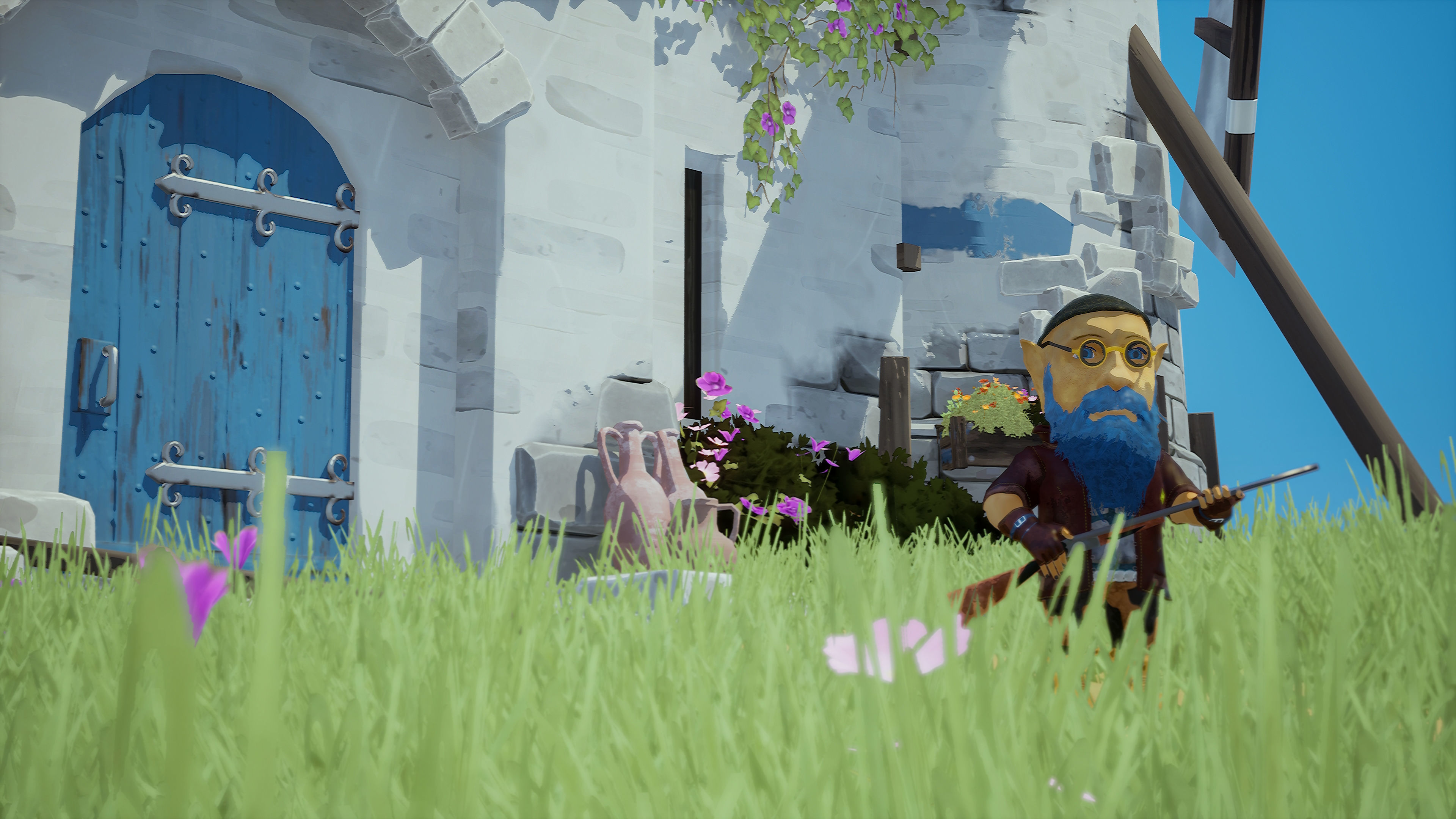 Stylized Dwarf Low-poly 3D model_3