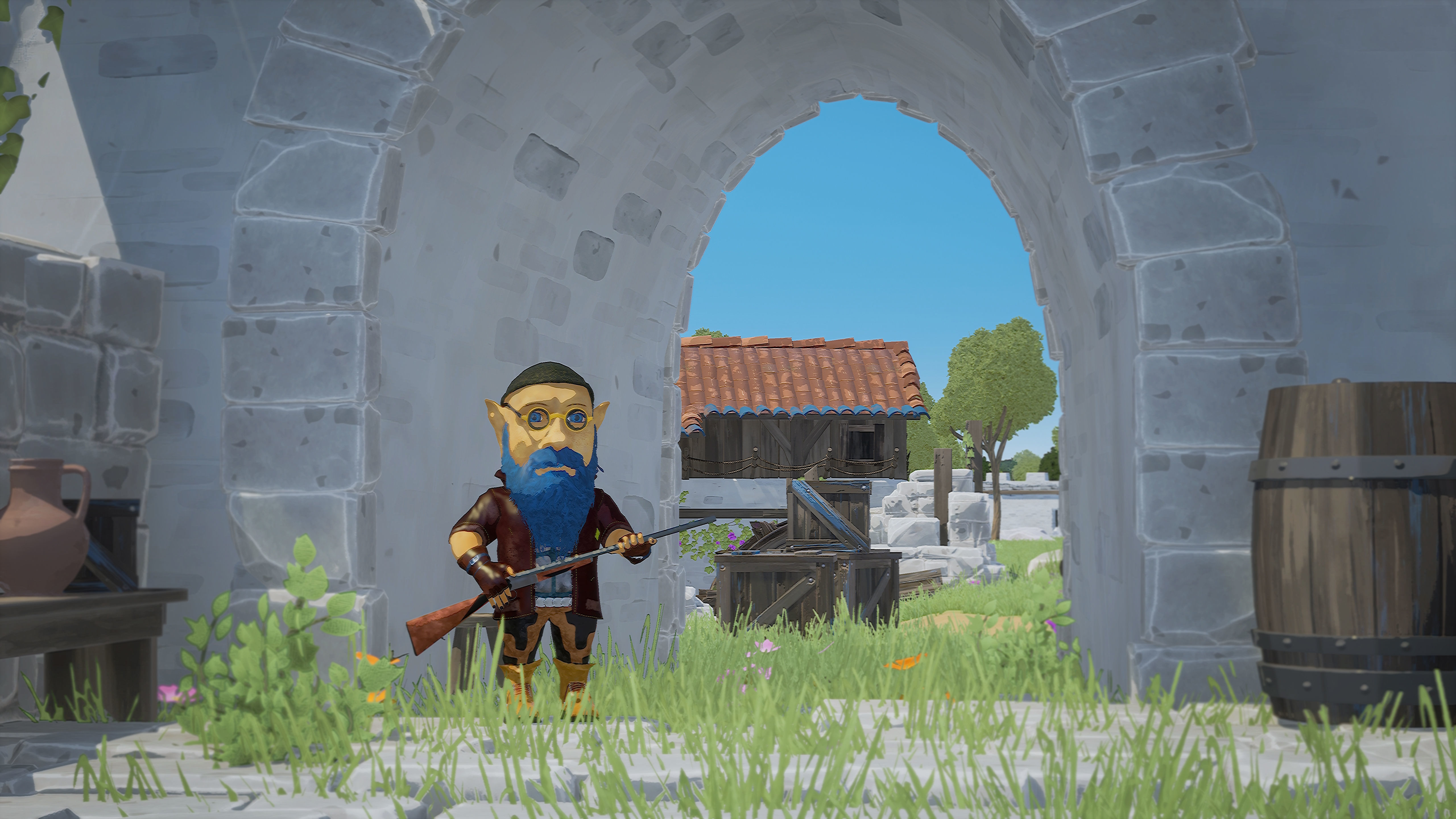 Stylized Dwarf Low-poly 3D model_11