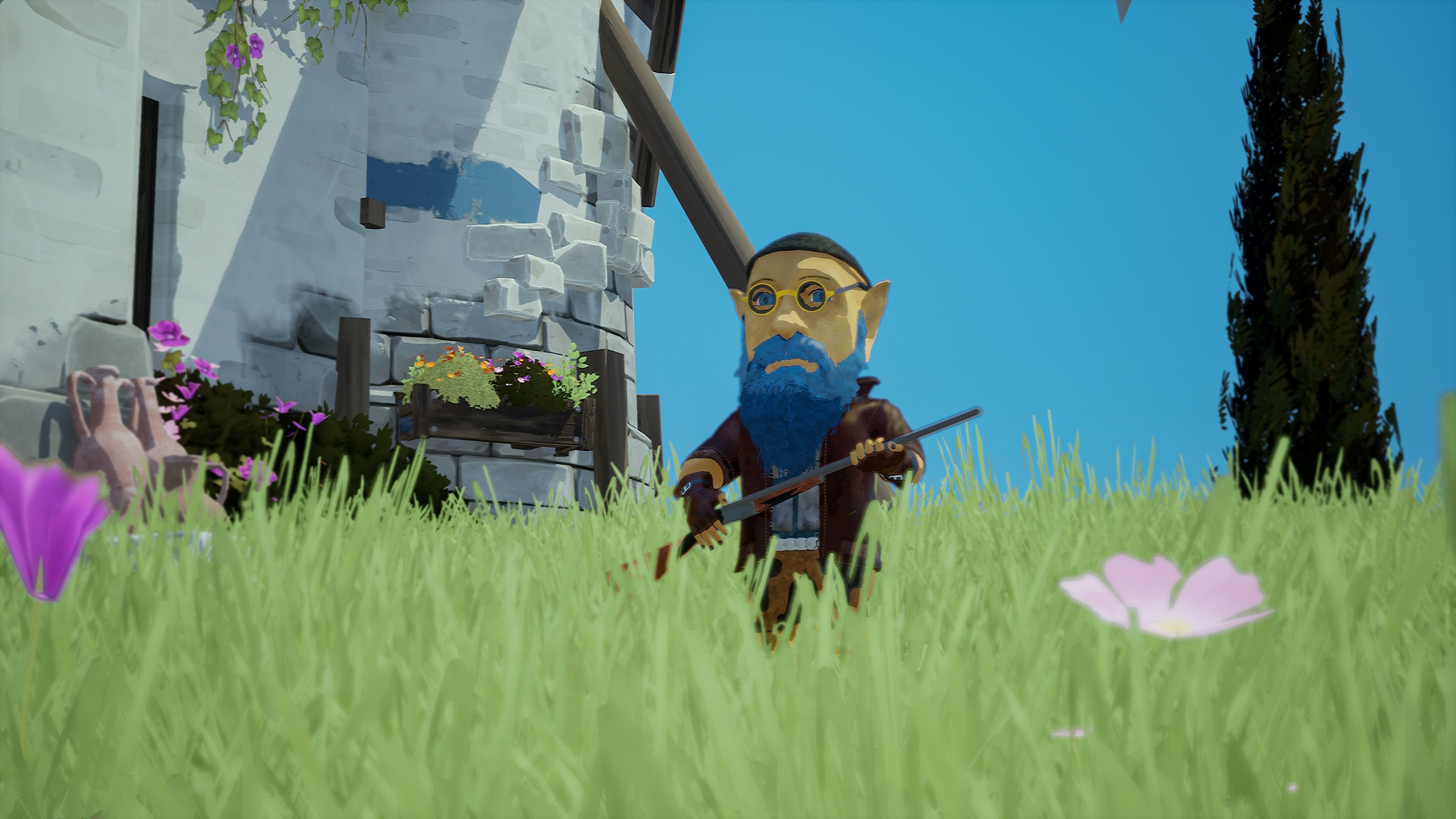 Stylized Dwarf Low-poly 3D model_4