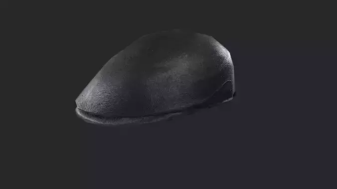 The cap is leather lowpoly 3d bodel