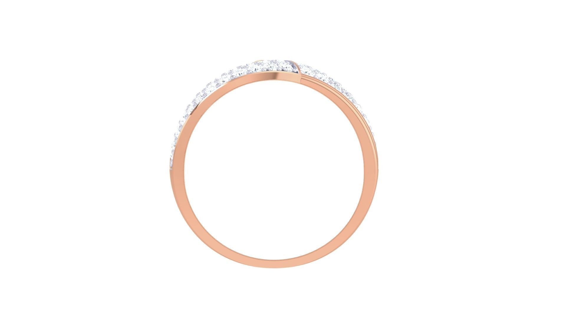 Minimalist Light wt Diamond Women ring 3dm stl obj gltf glb 3mf  3D print model_14