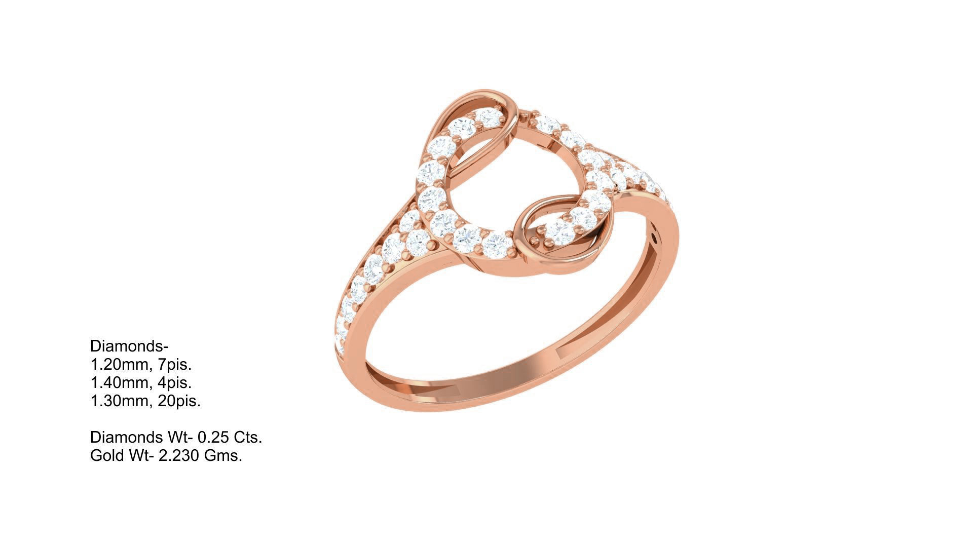 Minimalist Light wt Diamond Women ring 3dm stl obj gltf glb 3mf 3D print model_2