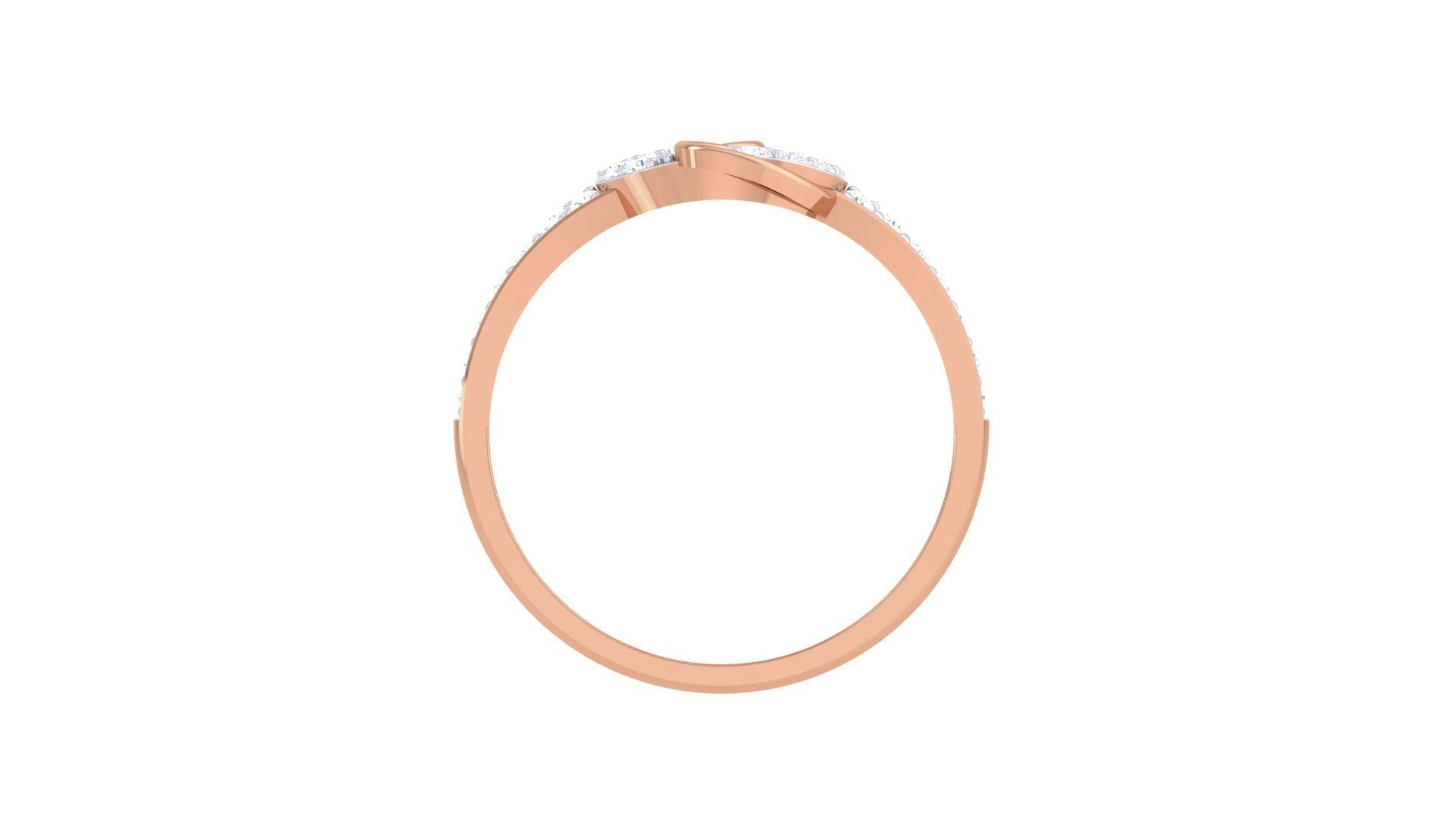 Minimalist Light wt Diamond Women ring 3dm stl obj gltf glb 3mf 3D print model_14