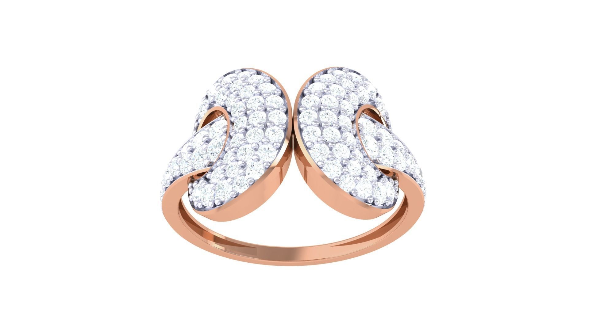 Minimalist Light wt Diamond Women ring 3dm stl obj gltf glb 3mf 3D print model_10