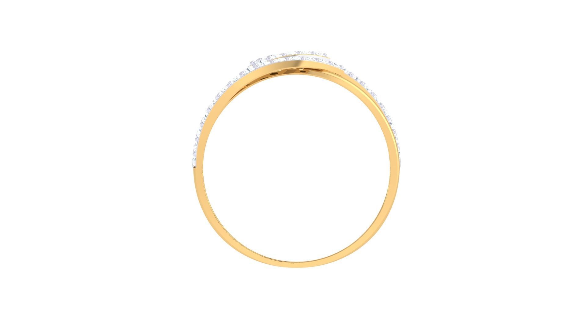 Minimalist Light wt Diamond Women ring 3dm stl obj gltf glb 3mf 3D print model_12