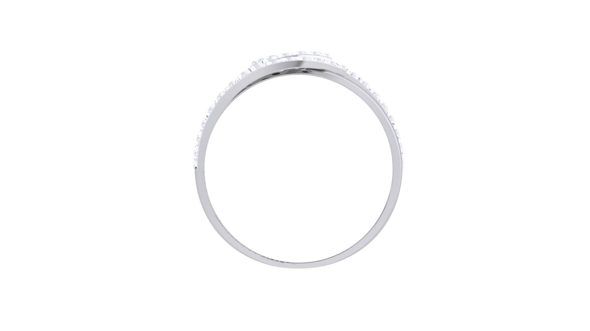 Minimalist Light wt Diamond Women ring 3dm stl obj gltf glb 3mf 3D print model_13