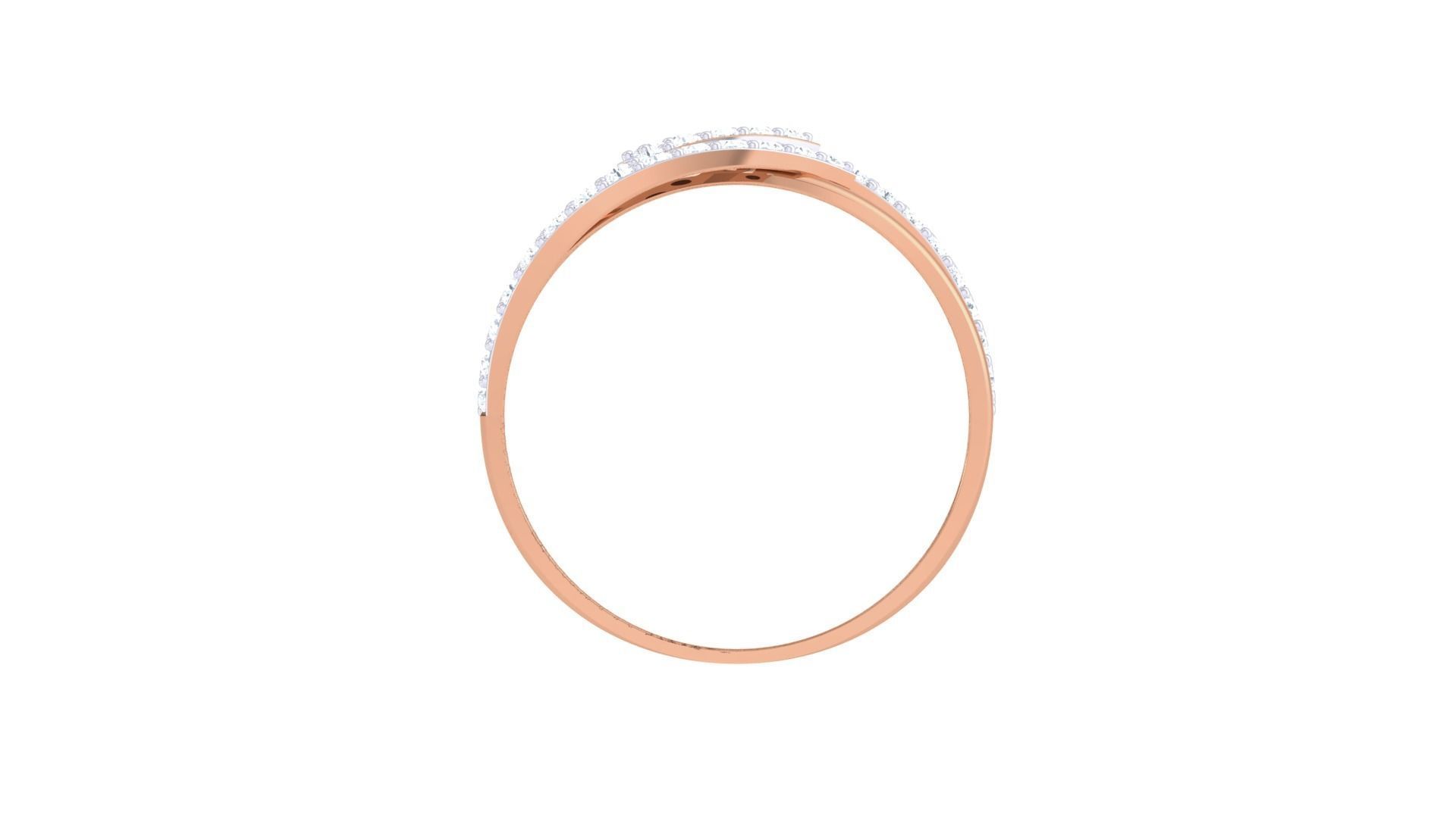 Minimalist Light wt Diamond Women ring 3dm stl obj gltf glb 3mf 3D print model_14