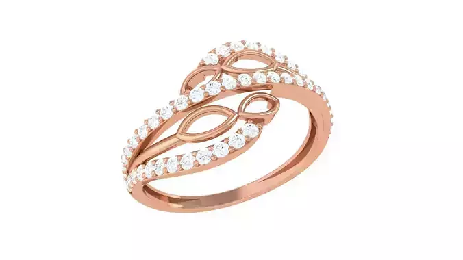 Minimalist Light wt Diamond Women ring 3dm stl obj gltf glb 3mf 