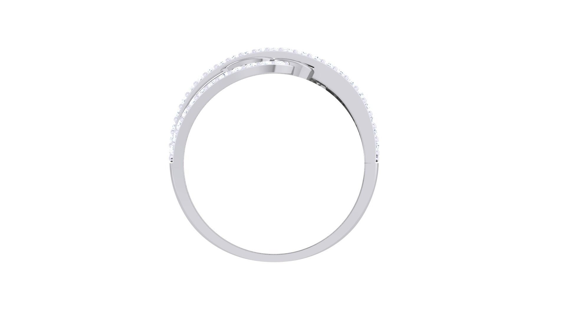 Minimalist Light wt Diamond Women ring 3dm stl obj gltf glb 3mf 3D print model_12