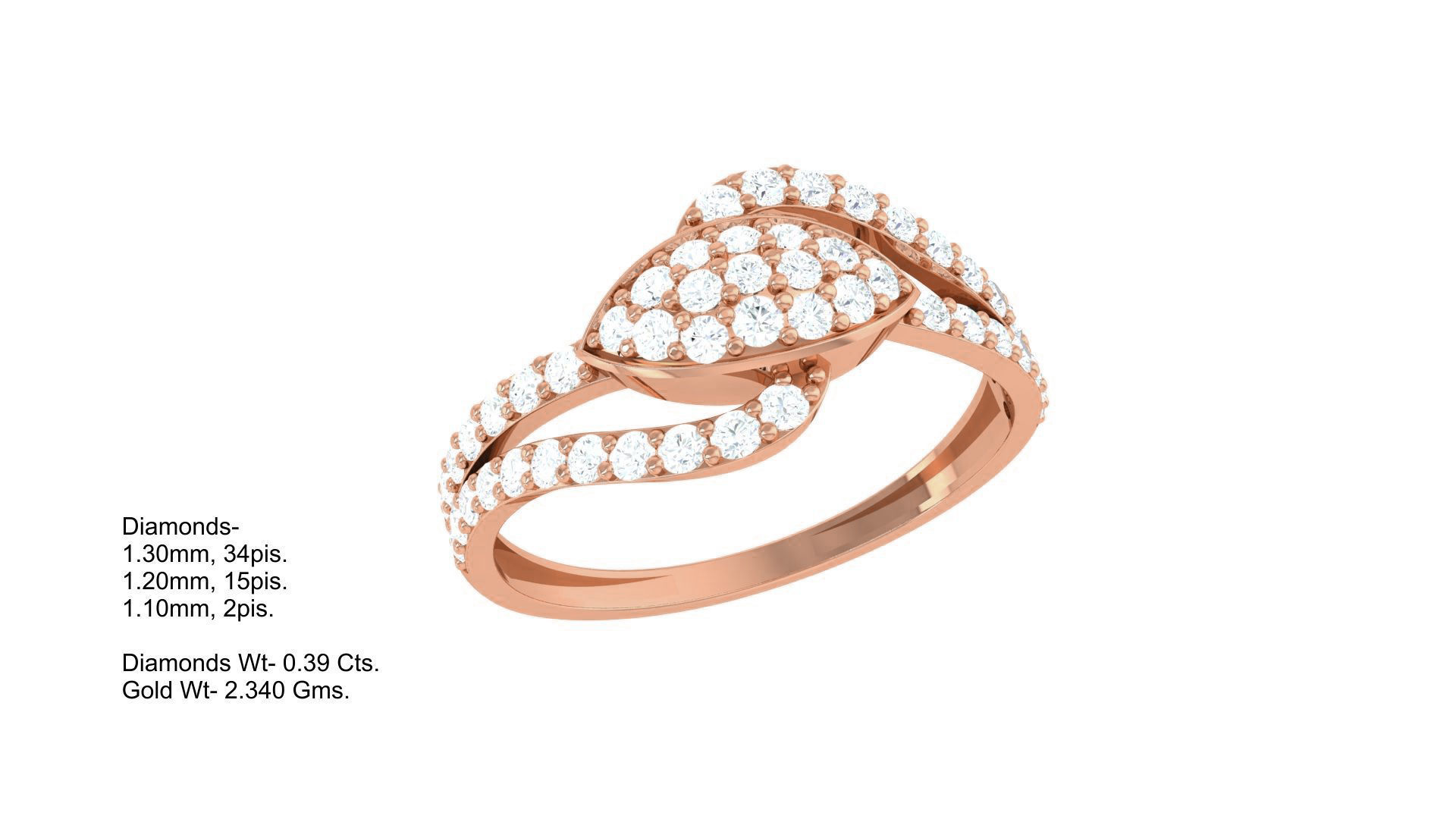 Minimalist Light wt Diamond Women ring 3dm stl obj gltf glb 3mf  3D print model_3