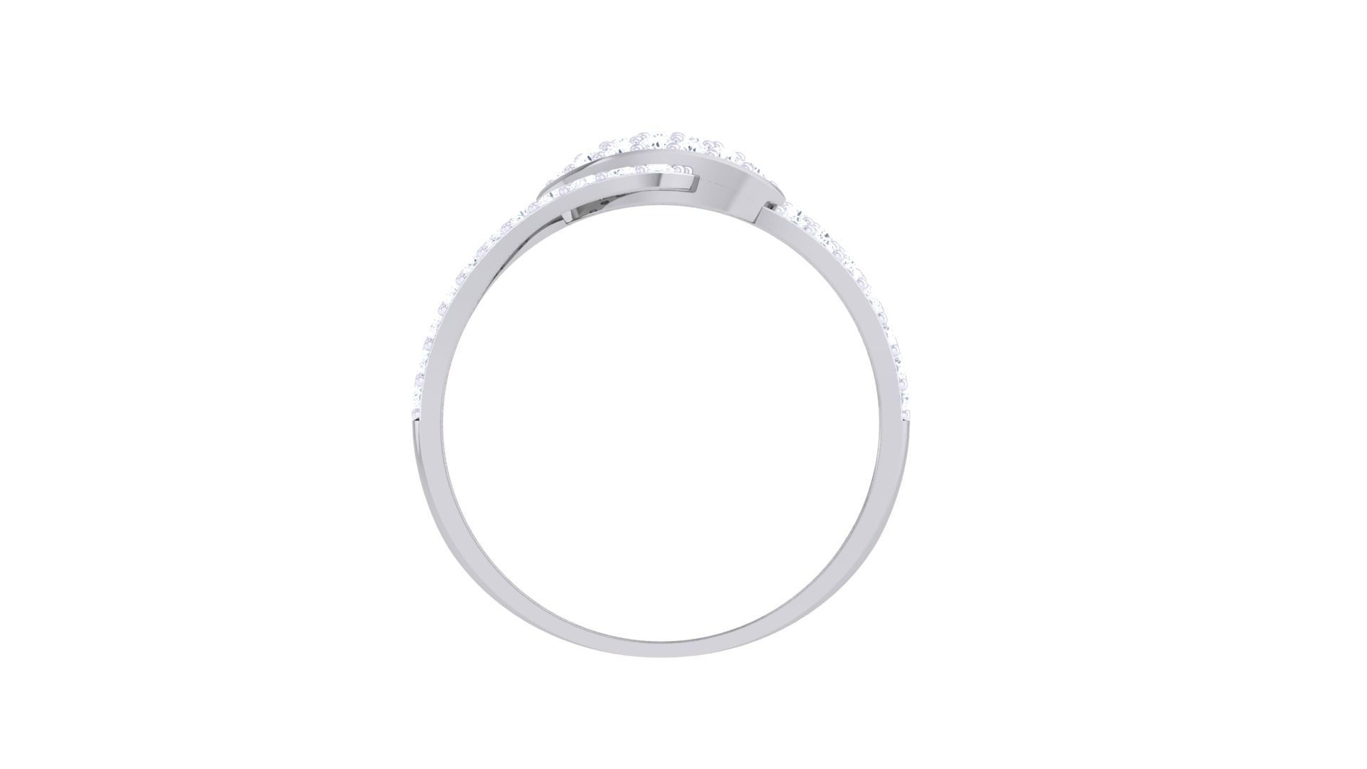 Minimalist Light wt Diamond Women ring 3dm stl obj gltf glb 3mf  3D print model_13