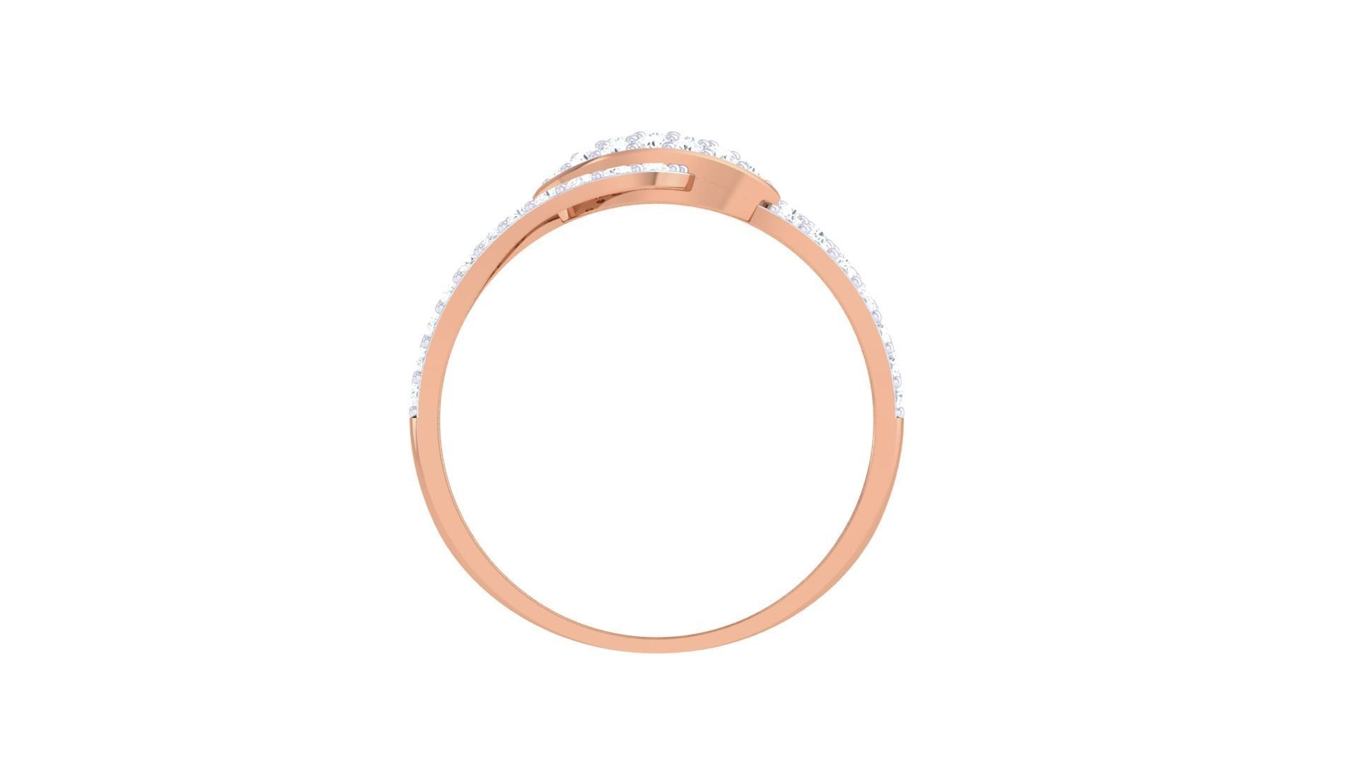 Minimalist Light wt Diamond Women ring 3dm stl obj gltf glb 3mf  3D print model_14