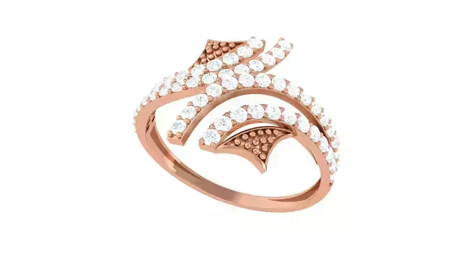 Minimalist Light wt Diamond Women ring 3dm stl obj gltf glb 3mf 