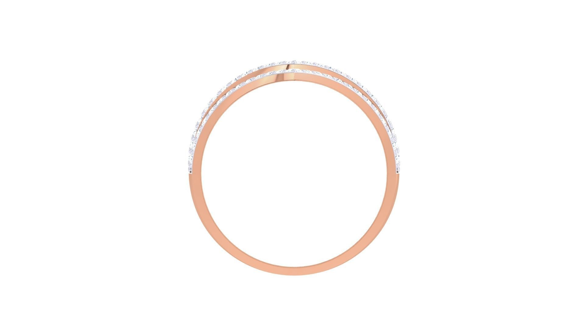 Minimalist Light wt Diamond Women ring 3dm stl obj gltf glb 3mf 3D print model_14