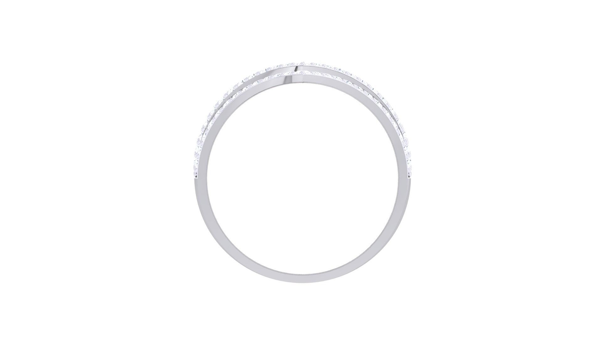 Minimalist Light wt Diamond Women ring 3dm stl obj gltf glb 3mf 3D print model_13