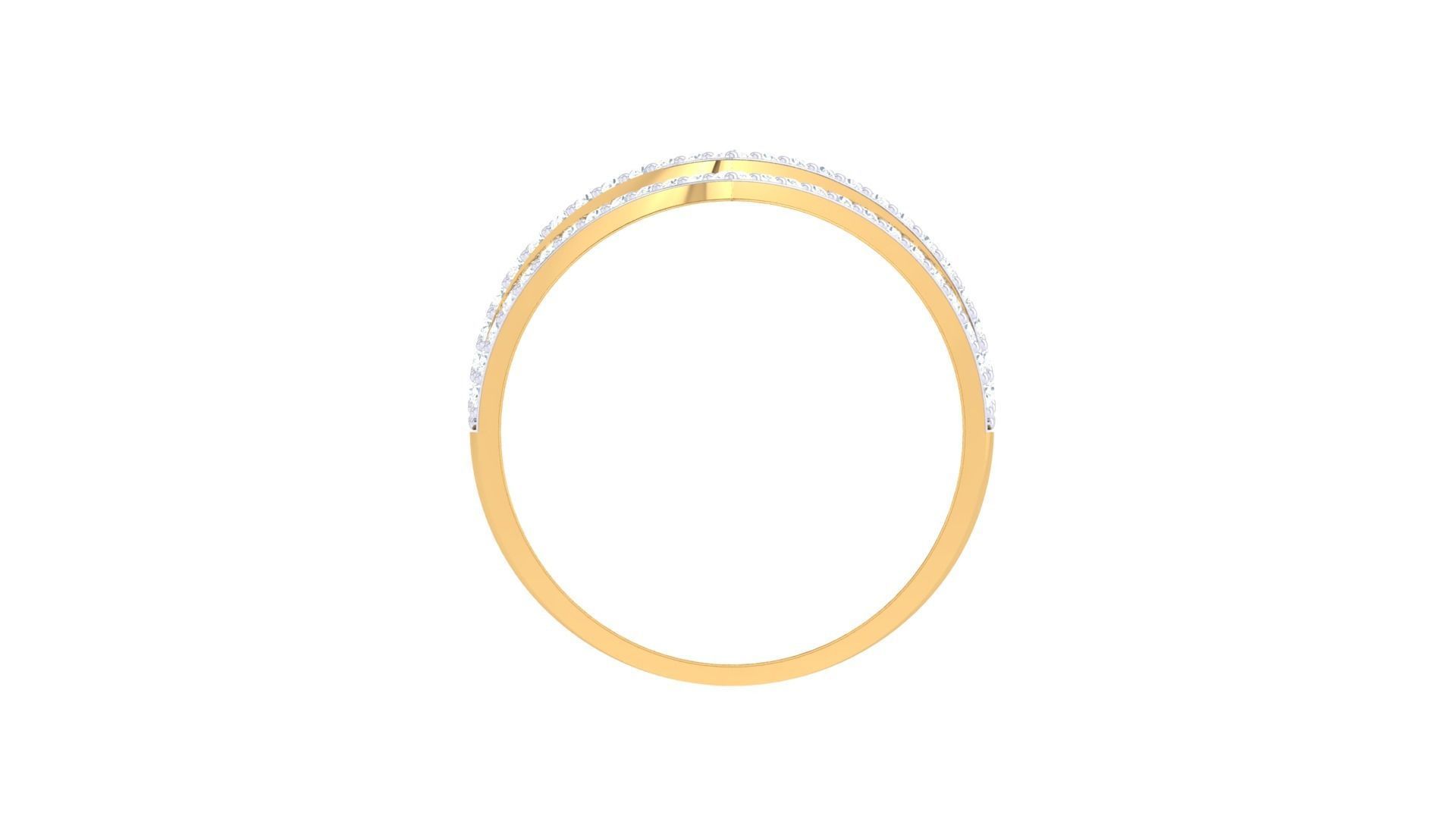 Minimalist Light wt Diamond Women ring 3dm stl obj gltf glb 3mf 3D print model_12