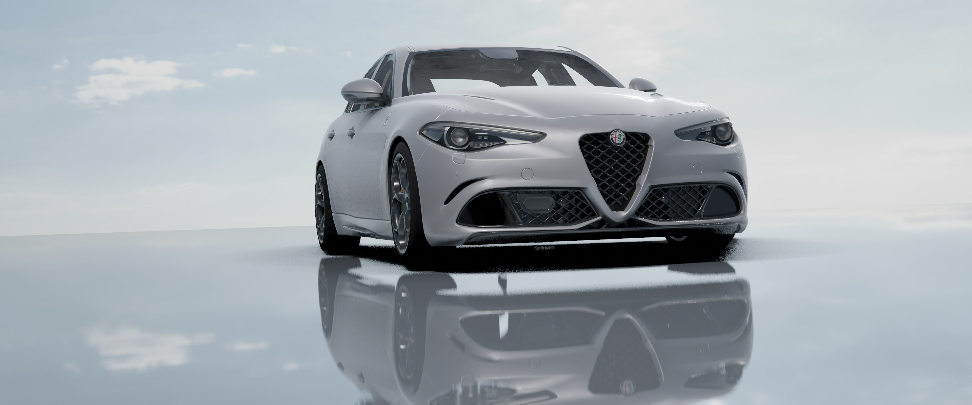 Alfa Romeo Giulia Quadrifoglio- Photorealistic Low-poly 3D model_44