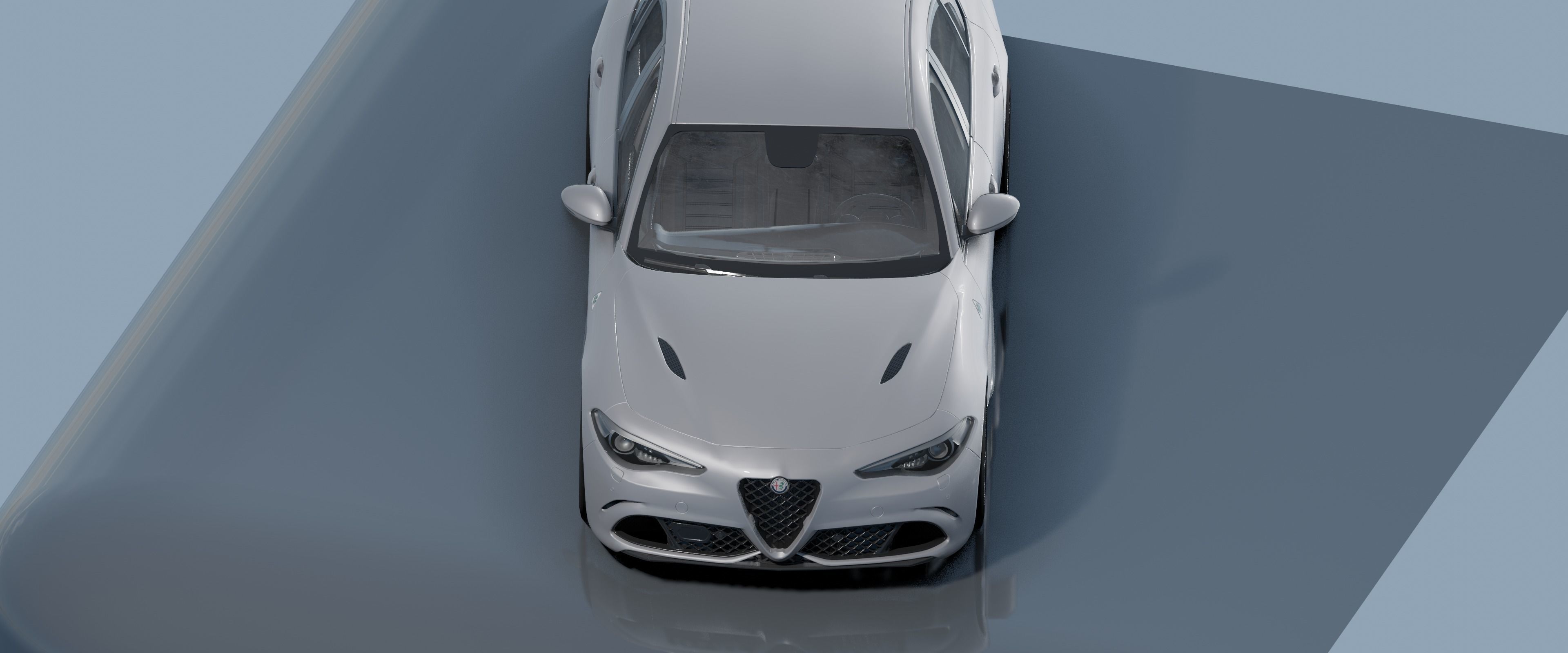 Alfa Romeo Giulia Quadrifoglio- Photorealistic Low-poly 3D model_14