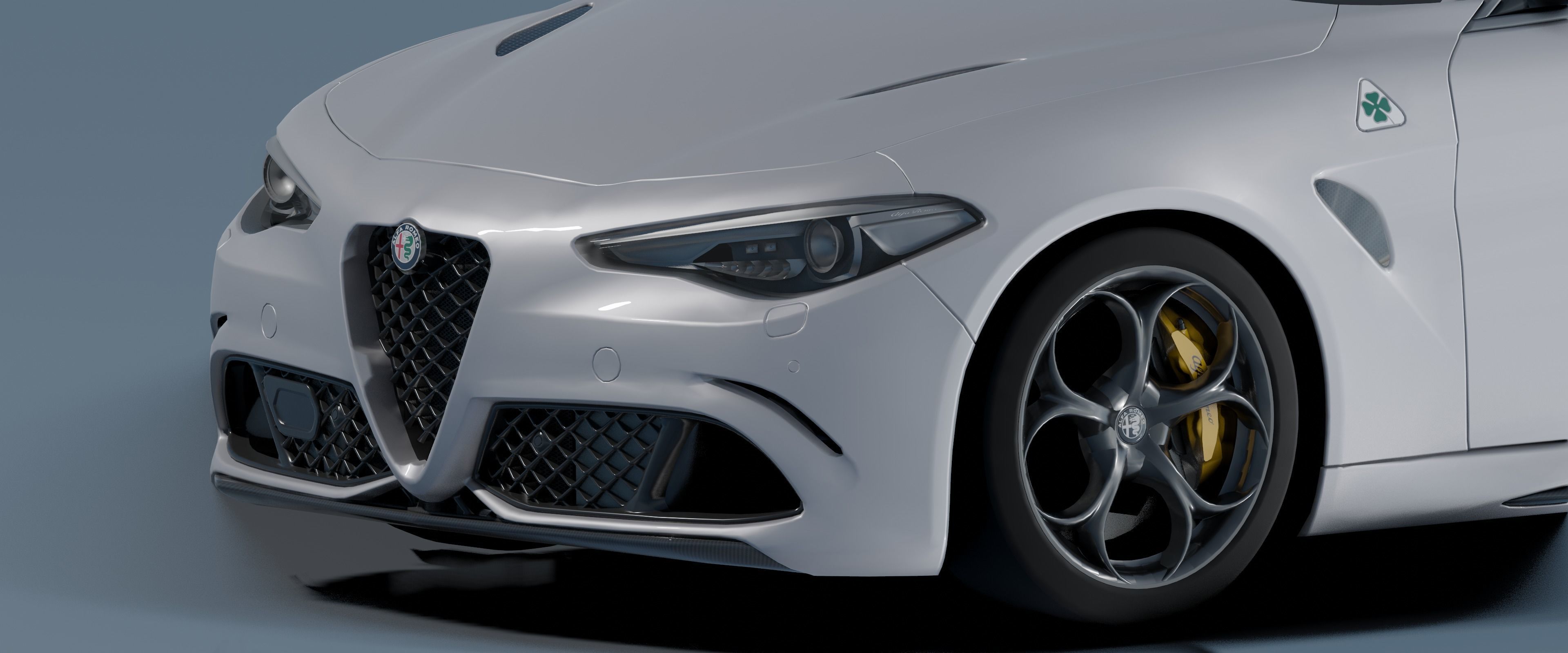 Alfa Romeo Giulia Quadrifoglio- Photorealistic Low-poly 3D model_38