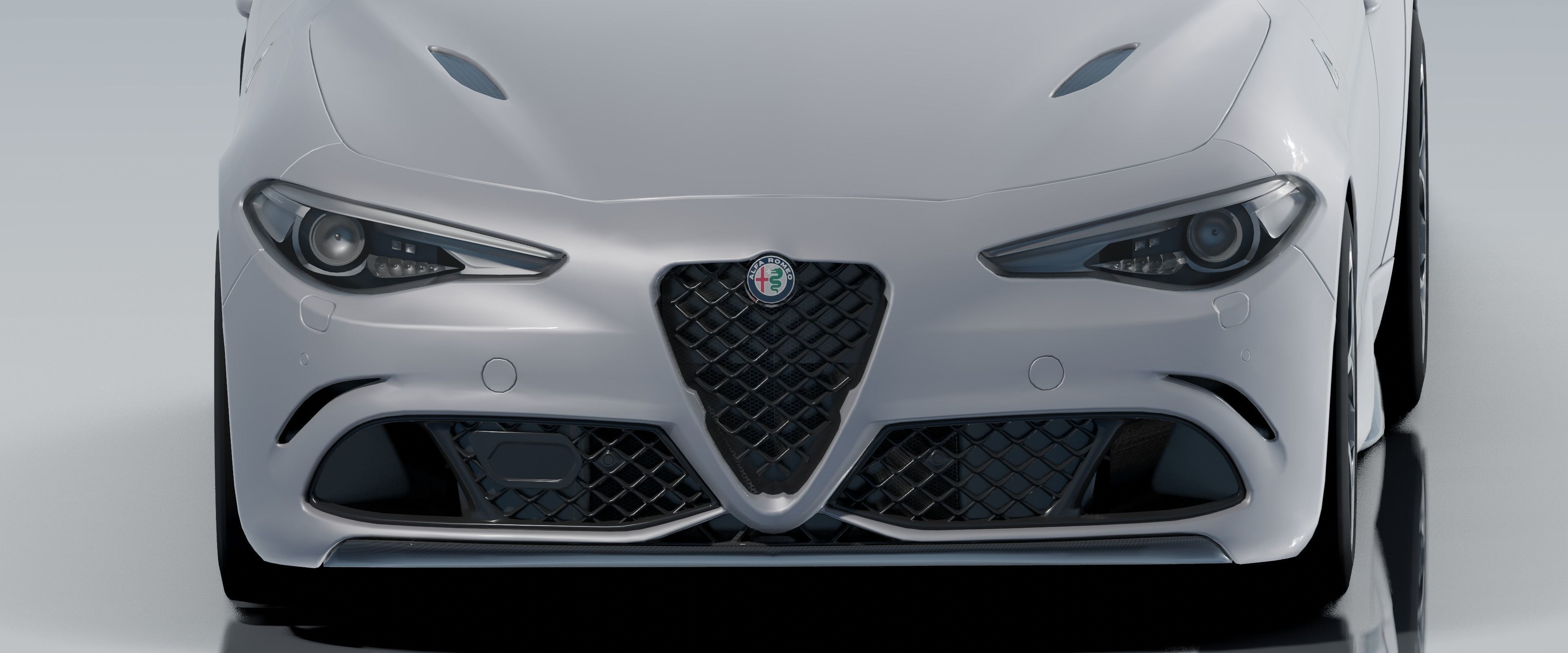 Alfa Romeo Giulia Quadrifoglio- Photorealistic Low-poly 3D model_39