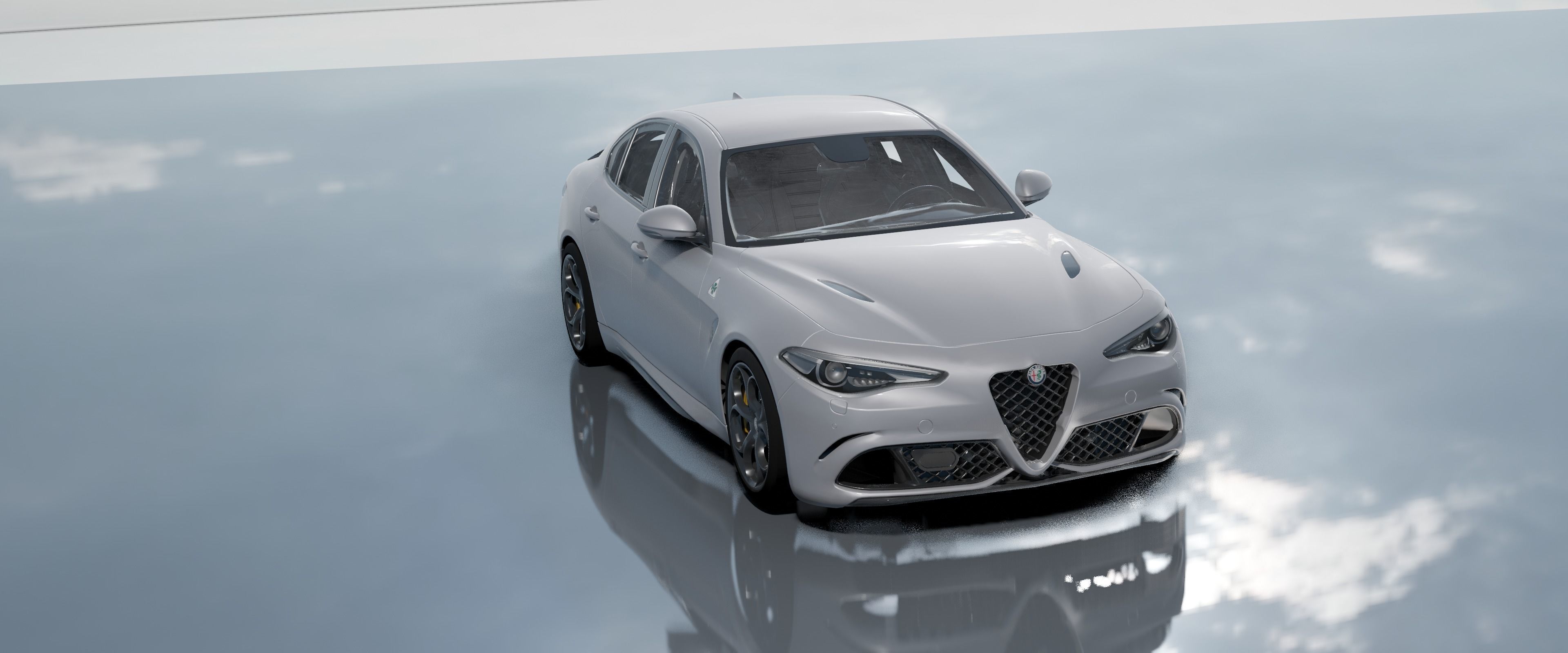 Alfa Romeo Giulia Quadrifoglio- Photorealistic Low-poly 3D model_49