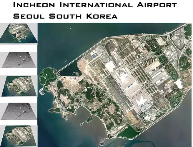 Incheon International Airport Seoul South Korea 3D model