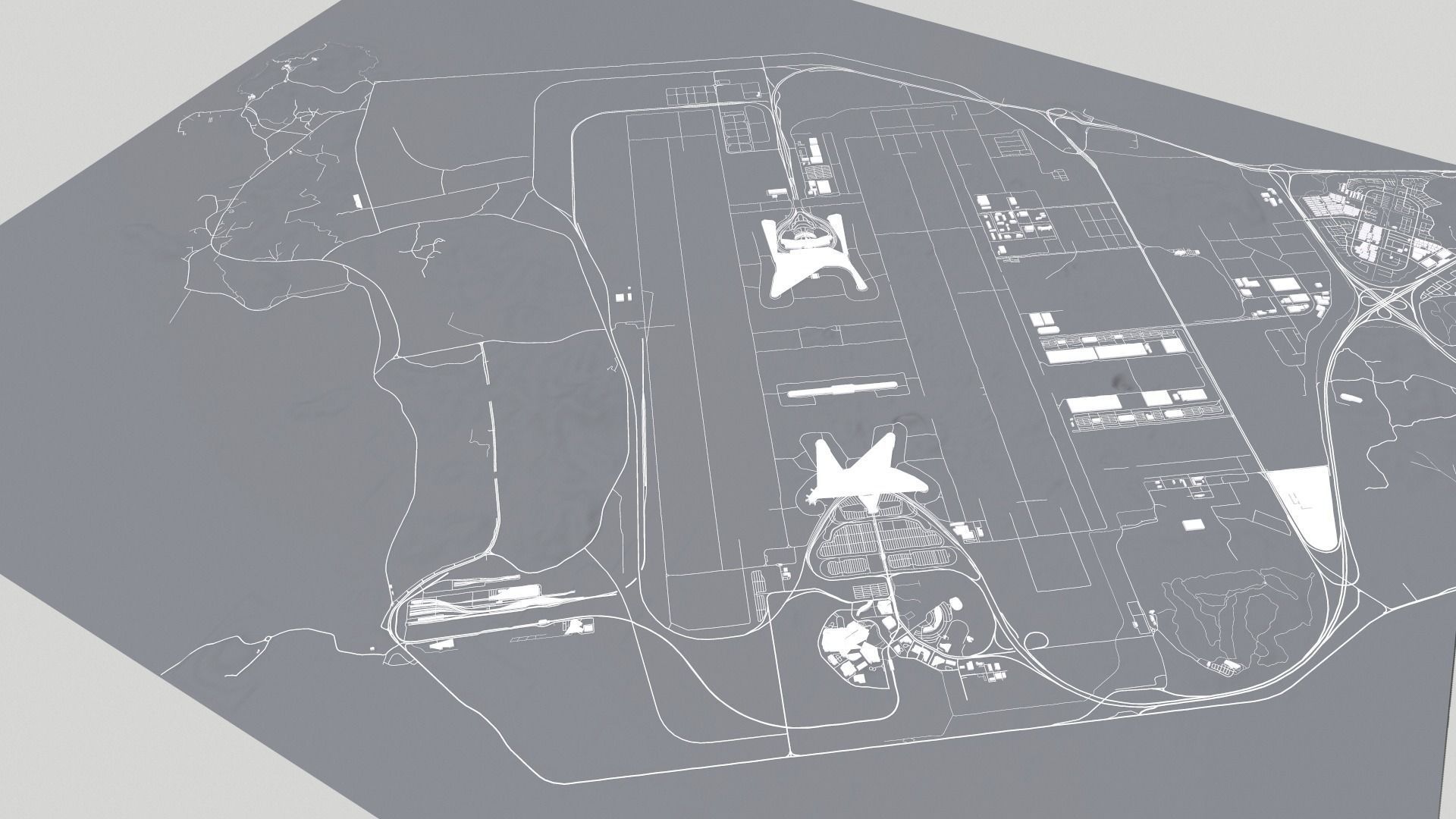 Incheon International Airport Seoul South Korea 3D model_3