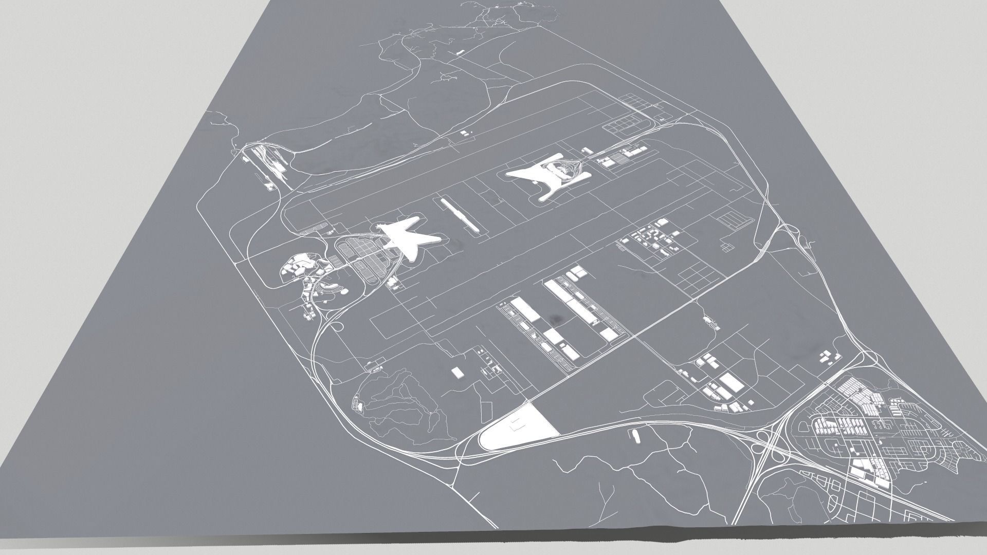 Incheon International Airport Seoul South Korea 3D model_6