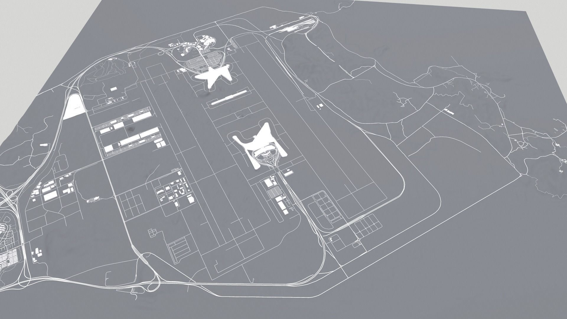Incheon International Airport Seoul South Korea 3D model_11