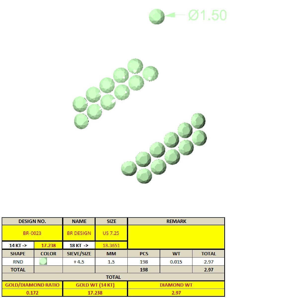 CUBAN RING 3D print model_14