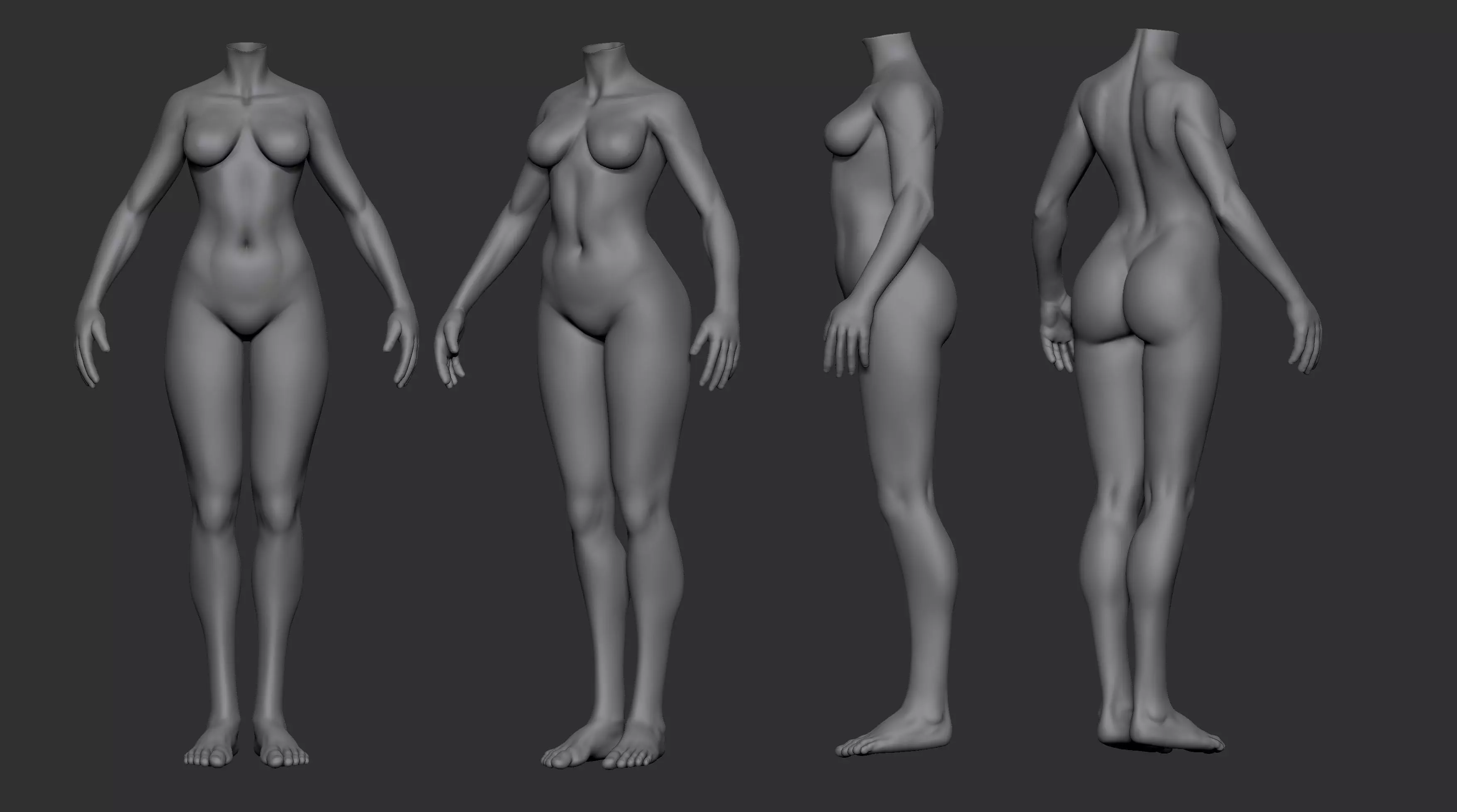 Female Body 04 3D model_0