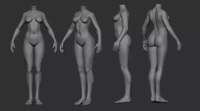 Female Body 04 3D model