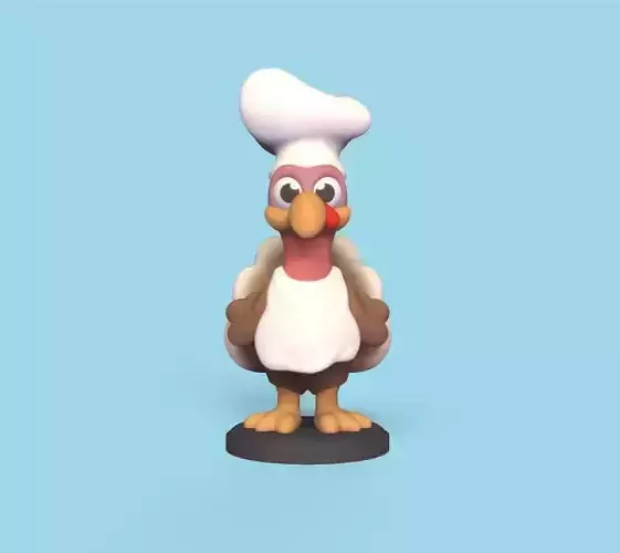 Chef Turkey 3D print model