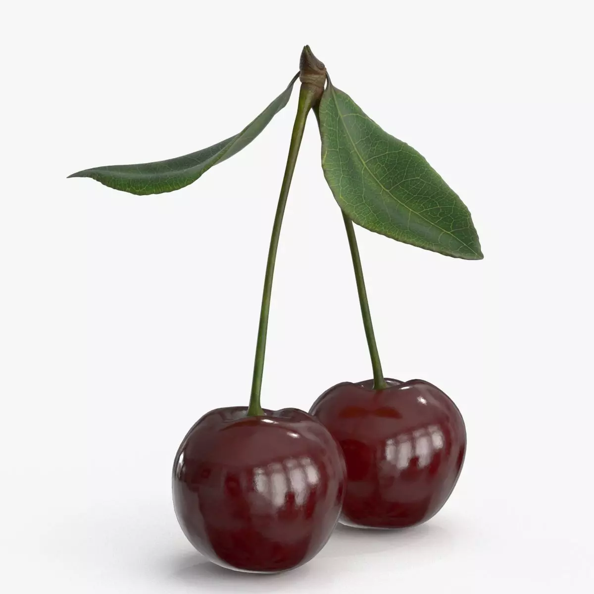 Cherry Low-poly 3D model