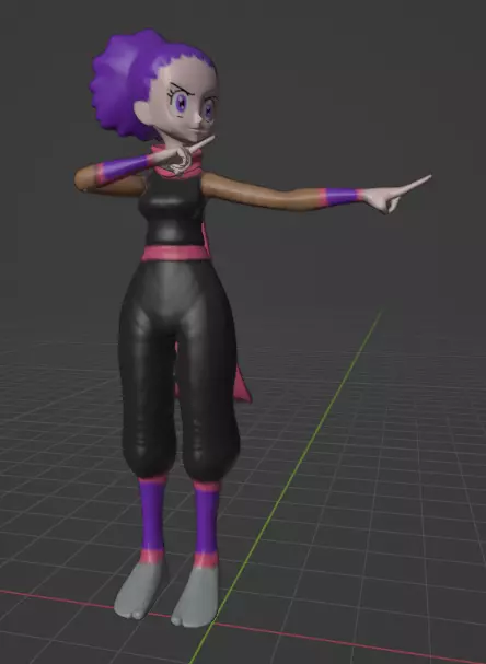 gym leader Janine 3D print model_0