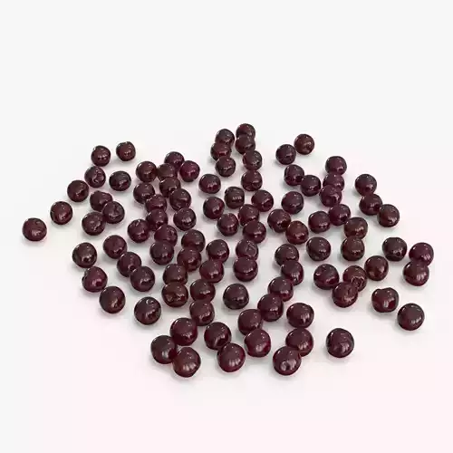 Cherry Heap Low-poly 3D model Cherry Heap Low-poly 3D model