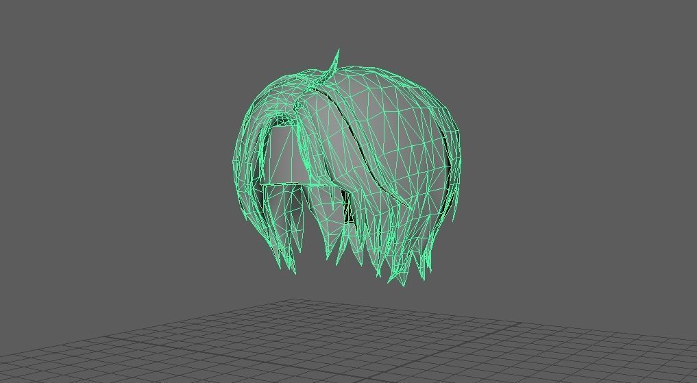 Hairs 3d model Low-poly 3D model_4