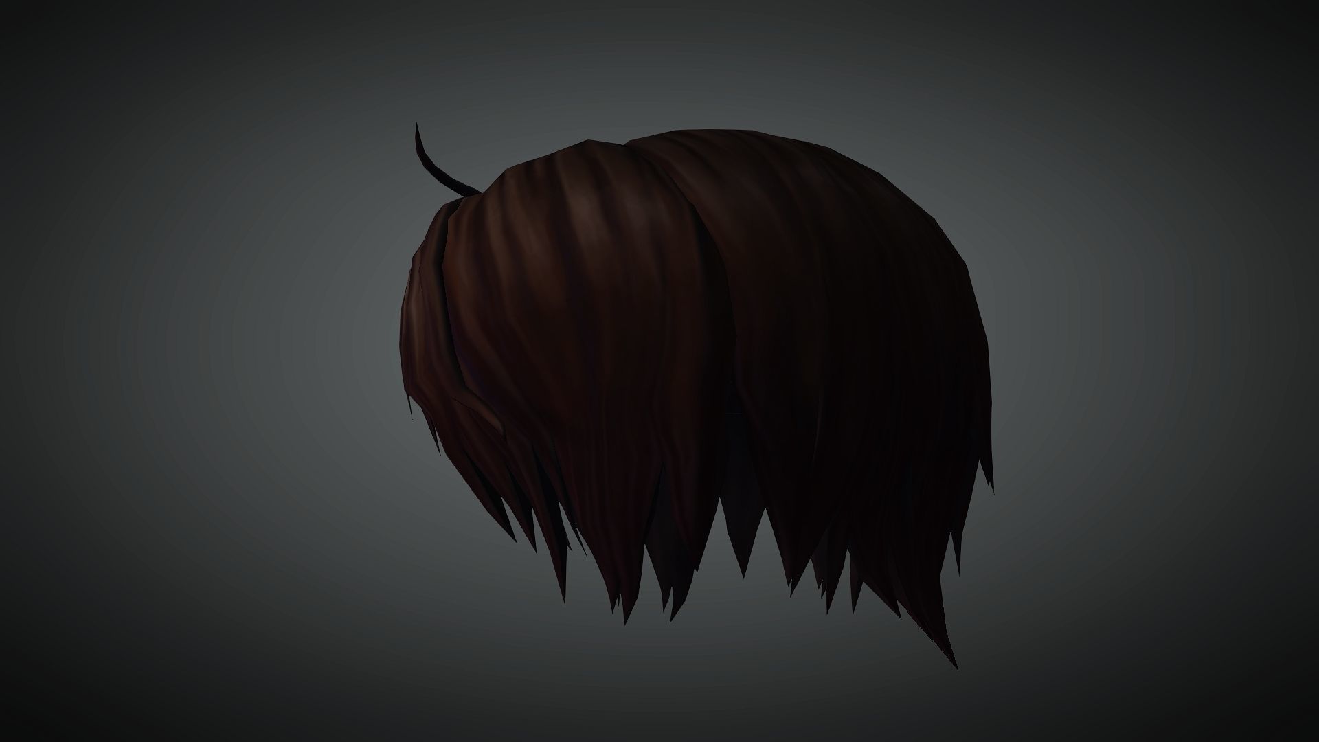 Hairs 3d model Low-poly 3D model_1