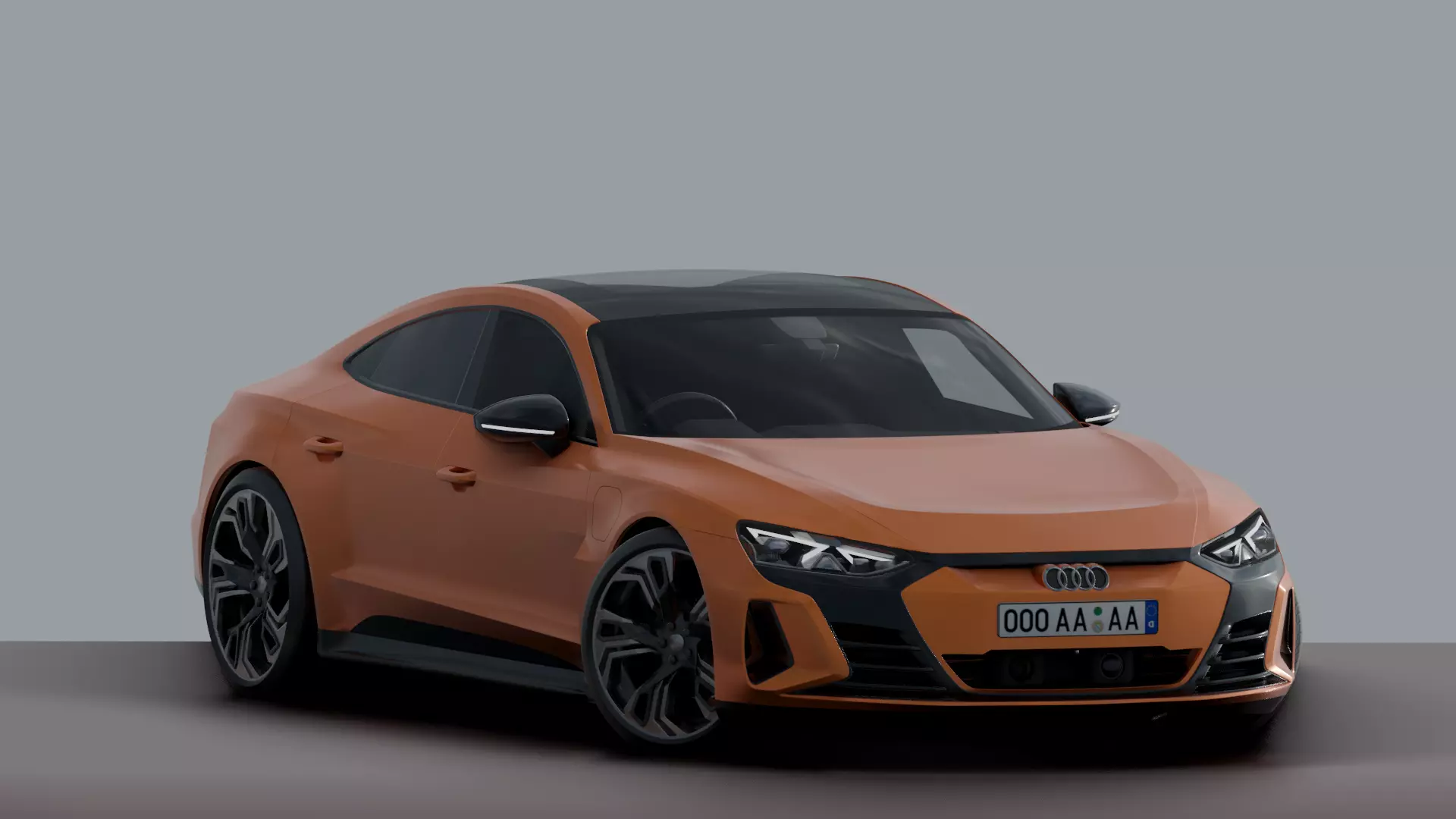 Audi E-TRON GT - Photorealistic Low-poly 3D model