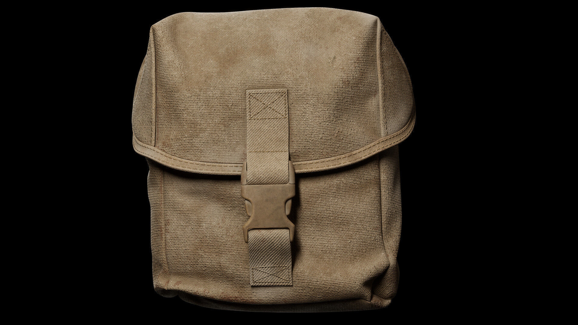 Military Pouch 3D model_3