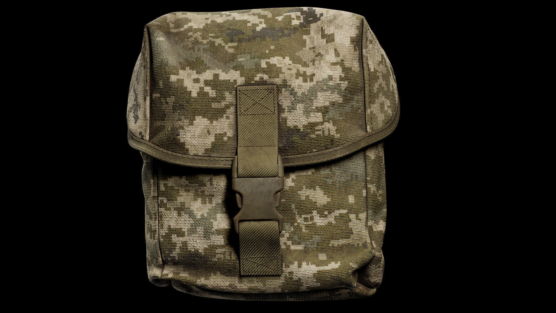 Military Pouch 3D model_4