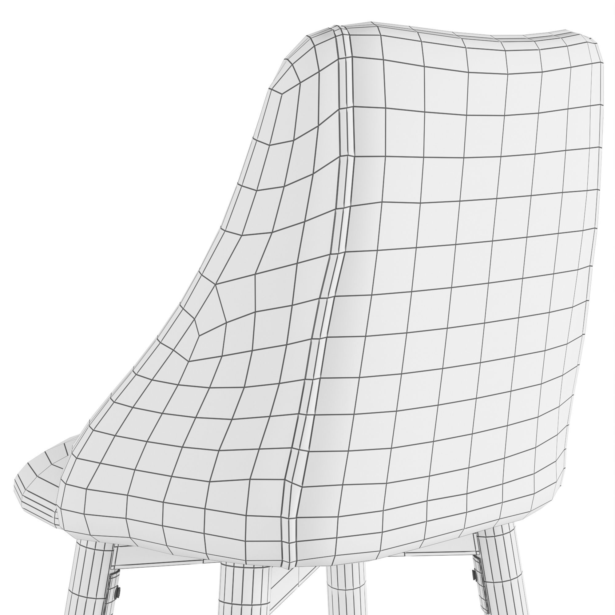 Homy Casa Bar Stool 3D model_5