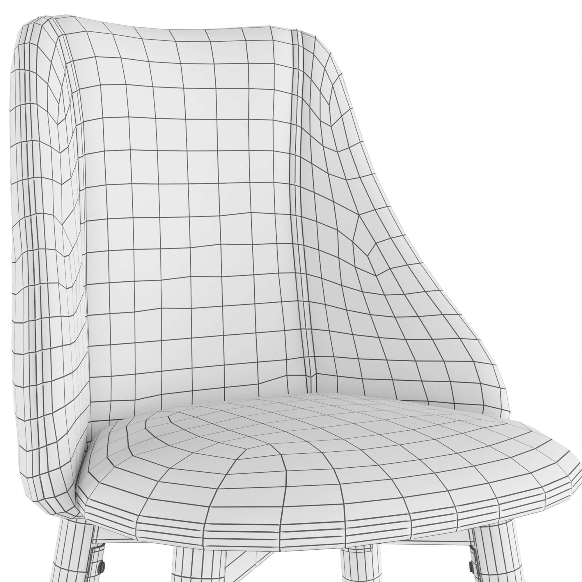 Homy Casa Bar Stool 3D model_4